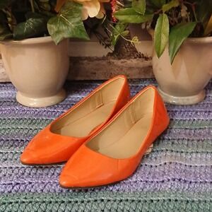 Ollio Orange Women's Flats